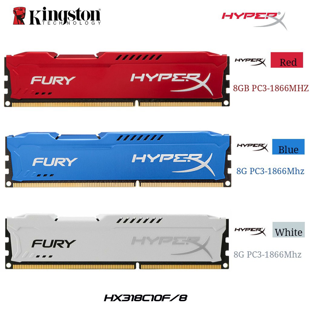 ภาพสินค้าHyperX FURY Desktop RAM DDR3 4GB 8GB 1600MHZ 1866MHZ Desktop Memory DIMM RAM จากร้าน aprimeac15 บน Shopee ภาพที่ 7