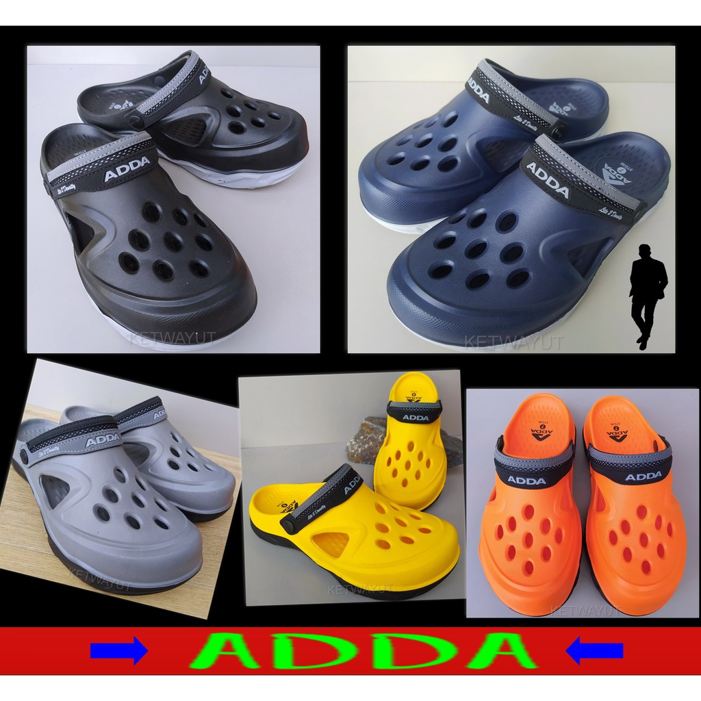 ภาพหน้าปกสินค้ารองเท้า adda หัวโต,รองเท้าแตะแบบสวม,รองเท้าทรงหัวโต,รองเท้าadda 5TD36