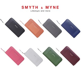 ภาพหน้าปกสินค้าSMYTH & MYNE กระเป๋าสตางค์หนังแท้สีมงคล ซิปรอบ รุ่น Richer ที่เกี่ยวข้อง