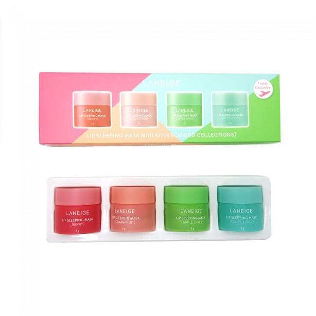 Laneige Lip Sleeping Mask Mini Kit 4 item ลิปบาล์ม 4 กลิ่น Shopee