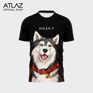 [กดติดตาม ลด7บ.] พร้อมส่ง เสื้อวิ่งพิมพ์ลายน้อน Husky