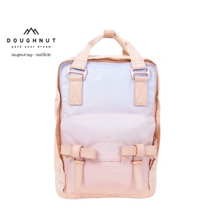 DOUGHNUT BAG : MACAROON CLASSIC SKY X RIBBON SERIES : SOFT SUNRISE ซีรี่ส์ Sky x Ribbon - ของขวัญจากสวรรค์ เติมความหวานให้ท้องฟ้าสีพาสเทลแบบไล่ระดับมักมีความโรแมนติกอยู่เสมอ สีสันสดใส กระเป๋าโดนัทเป้สะพายหลัง น้ำหนักเบา (รหัสสินค้า 09583)