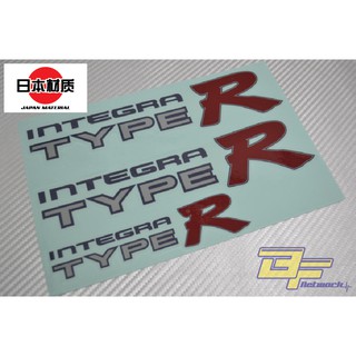 [Export Spec] สติกเกอร์ DC2 Integra Type R DC2 สําหรับติดประตูด้านข้าง