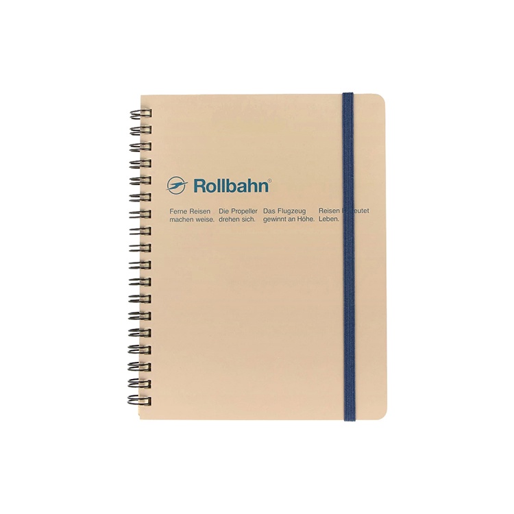 rollbahn-spiral-bound-notebook-l-140-pages-5-pockets-notebook-grid-memo-stationery