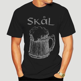 เสื้อยืดลําลอง แขนสั้น พิมพ์ลาย Bowl II Drinking Horn Valhalla Thor Loki Odin Viking Vikings สําหรับผู้ชาย 3904D 186893