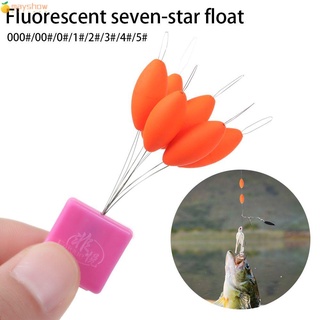 ภาพขนาดย่อของสินค้าMAYSHOW Carp Fishing Float Durable Fishing Accessory Seven Floats Olive Shape Professional Fluorescent Color Traditional Line Group Crucian Carp Fishing Tackle