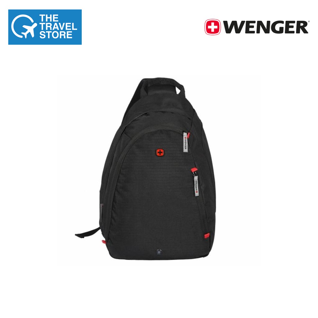 WENGER Compass Essential Large Sling Bag Black (604427) กระเป๋าพาด