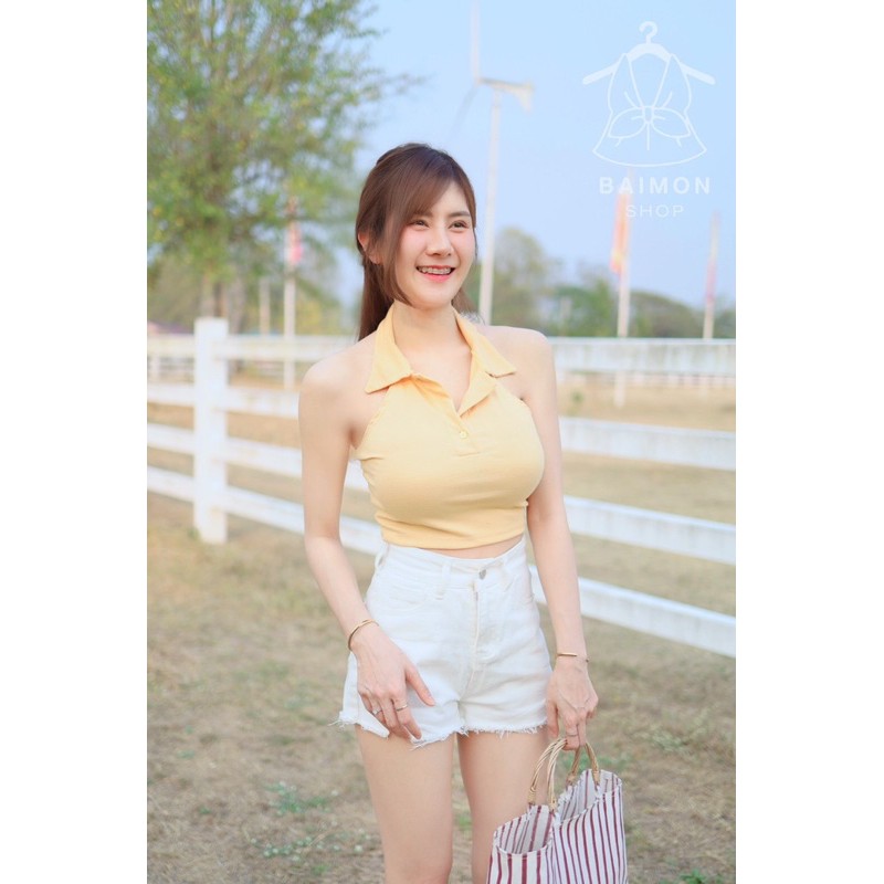 เสื้อครอปสุดน่ารักปนเซ็กซี่-คอโปโล