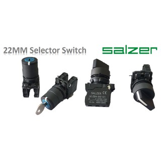 Salzer สวิตช์เปิด/ปิด เปิด/ปิด 22 มม. ไม่มีกุญแจ และสปริงกุญแจ X-Series SZXKS