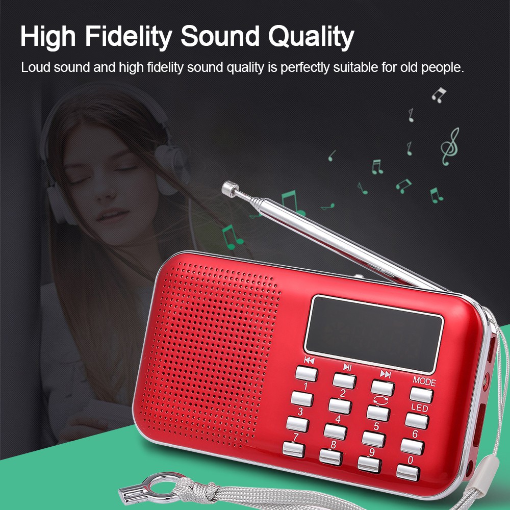 ภาพหน้าปกสินค้าy - 896 mini fm radio digital 3 w ลําโพงสเตอริโอเครื่องเล่น mp 3