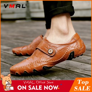 ภาพขนาดย่อของสินค้าVMAL ชายรองเท้าหนัง , รองเท้าลำลอง , รองเท้า , ความสะดวกสบายไม่ลื่นขนาด