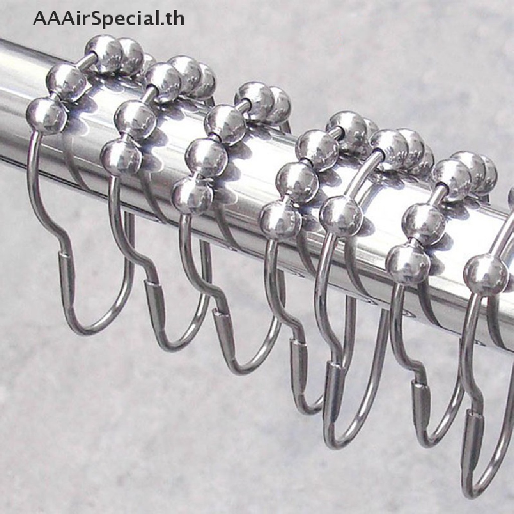 aaairspecial-ห่วงผ้าม่านอาบน้ํา-นิกเกิลขัดเงา-sa-5-ลูกกลิ้ง-12-ชิ้น-th