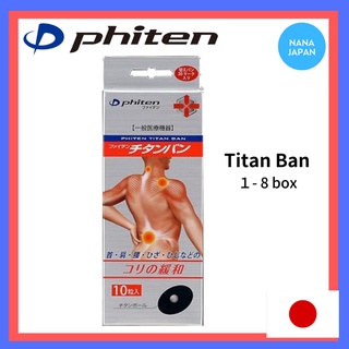 【ส่งตรงจากญี่ปุ่น】Phiten Titan Ban - ความเมื่อยล้าและความแข็งของกล้ามเนื้อ ปรับปรุงการไหลเวียนของเลือด 日本銀谷
