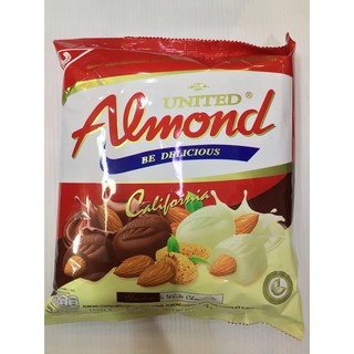 ภาพขนาดย่อของภาพหน้าปกสินค้าช็อกโกแลตUnited​ Almond​ ช็อกโกแลตผสมอัลมอนด์​ จากร้าน atikapavongram บน Shopee ภาพที่ 7