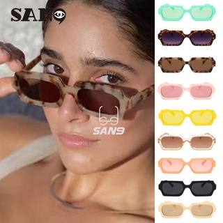 สินค้า 【Support wholesale】COD (San9) Ins Ffashion polygonal small frame sunglasses 2021 personality retro sunglasses women