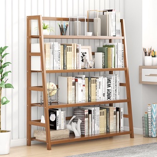 ชั้นวางหนังสือ Landing Simple ไม้ Multi-Layer Rack Simple Home ตู้หนังสือห้องนั่งเล่นนักเรียนเด็ก Desktop Storage R