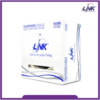 สายโทรศัพท์ รุ่น Link UL-1210-1 TPEV Telephone 0.50mm (24 AWG)10 Pair 100M.*/Roll