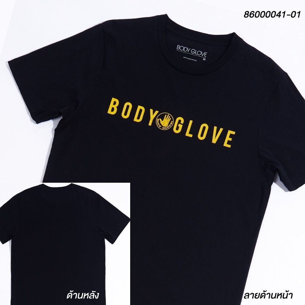 คนไทย-mlbb-body-glove-unisex-graphic-tee-cotton-t-shirt-เสื้อยืดลายโลโก้-รวมสี-ใหม่-ย้อนยุค-อเมริกัน-คู่รักแขนครึ่ง