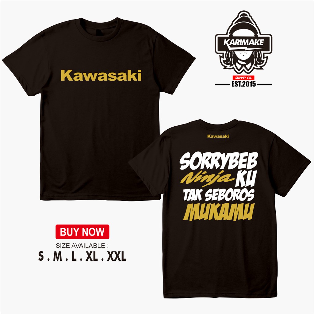 kawasaki-เสื้อยืด-พิมพ์ลาย-ninja-sorry-beb-ninjaku-racing-ninjaku-not-beboros-your-automotive-สําหรับผู้ชาย