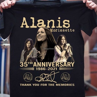 [S-5XL] เสื้อยืด ลาย Alanis Morissette ครบรอบ 35 ปี 1986-2022 สําหรับผู้ชาย ผู้หญิง