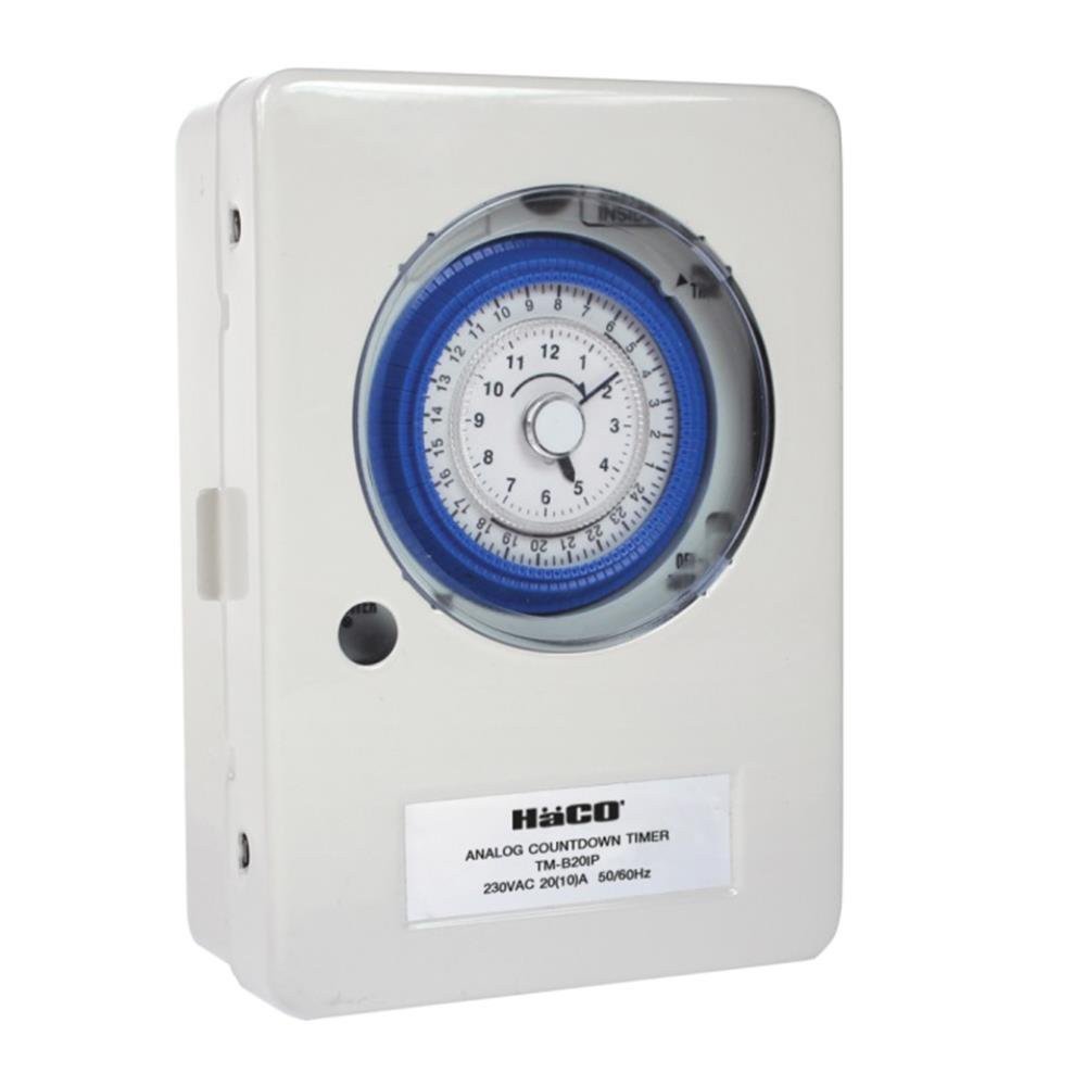 สวิตช์ตั้งเวลา24HR/แบต/กล่อง HACO TMB20IP ANALOG COUNTDOWN TIMER HACO ...