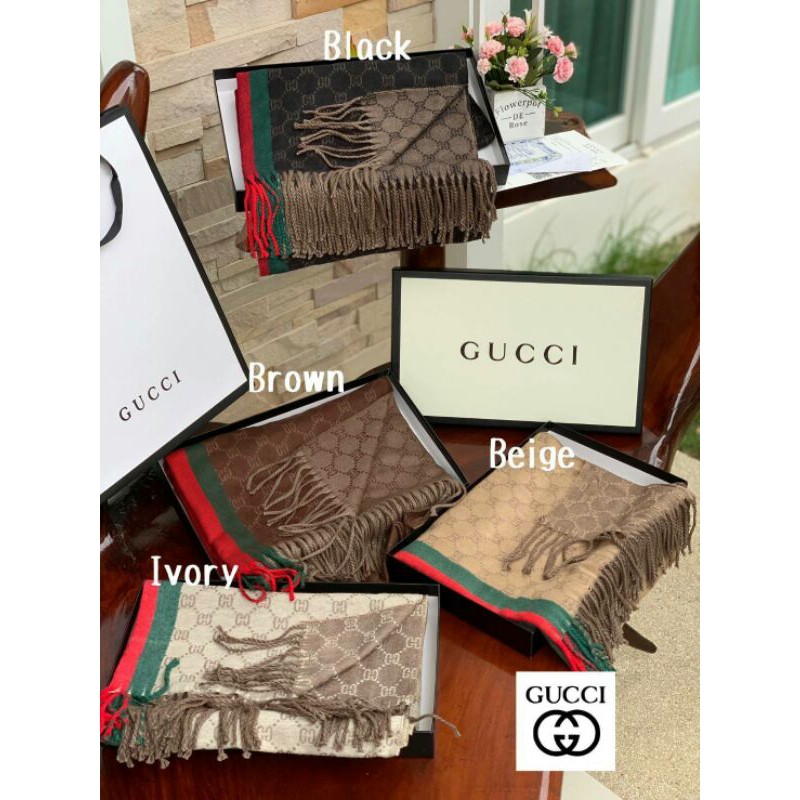 gucci-classic-print-scarf-แบรนด์ดังจากประเทศอิตาลี-ด้วยงานพรีเมี่ยมกิ้ฟ