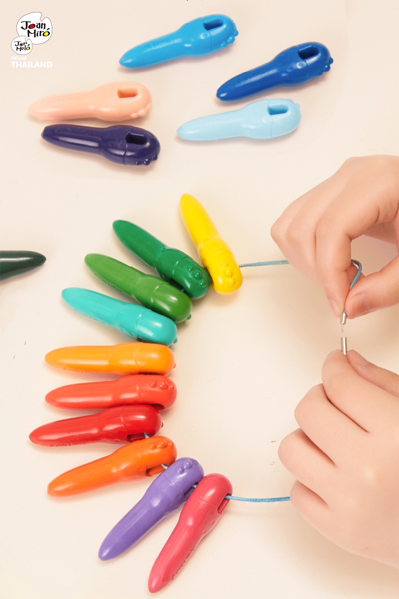 Joan Miro สีเทียนเด็กเล็ก Key Crayons ไม่หักง่าย ปลอดภัยมีมอก.ล้างออก ...