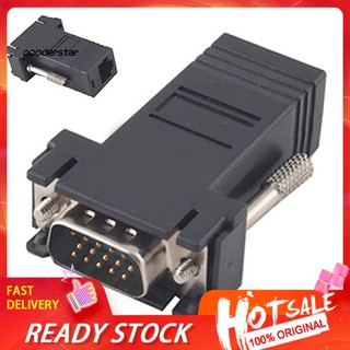 rxsc vga extender male to lan cat 5 cat 6 rj 45 female อะแดปเตอร์สายเคเบิ้ลเชื่อมต่อเครือข่าย