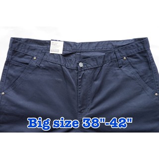 สินค้า Big size กางเกง ขาสั้น ผ้าชิโน่ เอว 38-42 กางเกงคนอ้วน กางเกงขาสั้น กางเกงขาสั้นชาย กระเป๋าลึก COTTON 100%