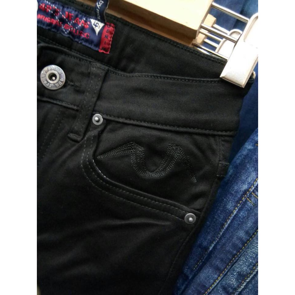 กางเกงขายาวทรงเดฟ-ผ้าซาตินสีดำ