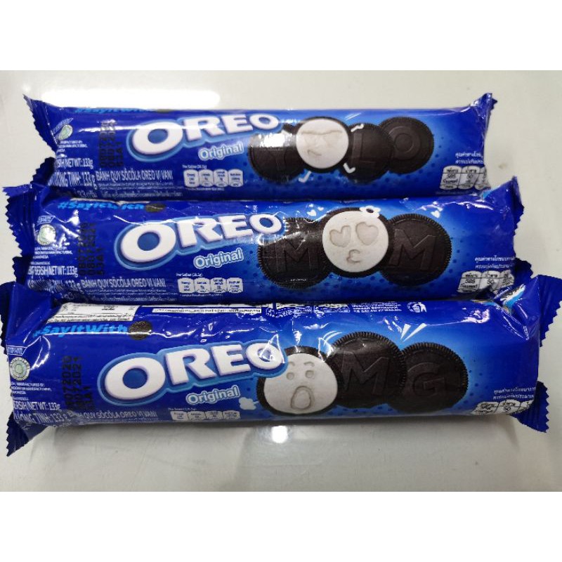 oreo-โอรีโอ้-คุ๊กกี้สอดไส้ครีม-ขนาด133กรัมครับ