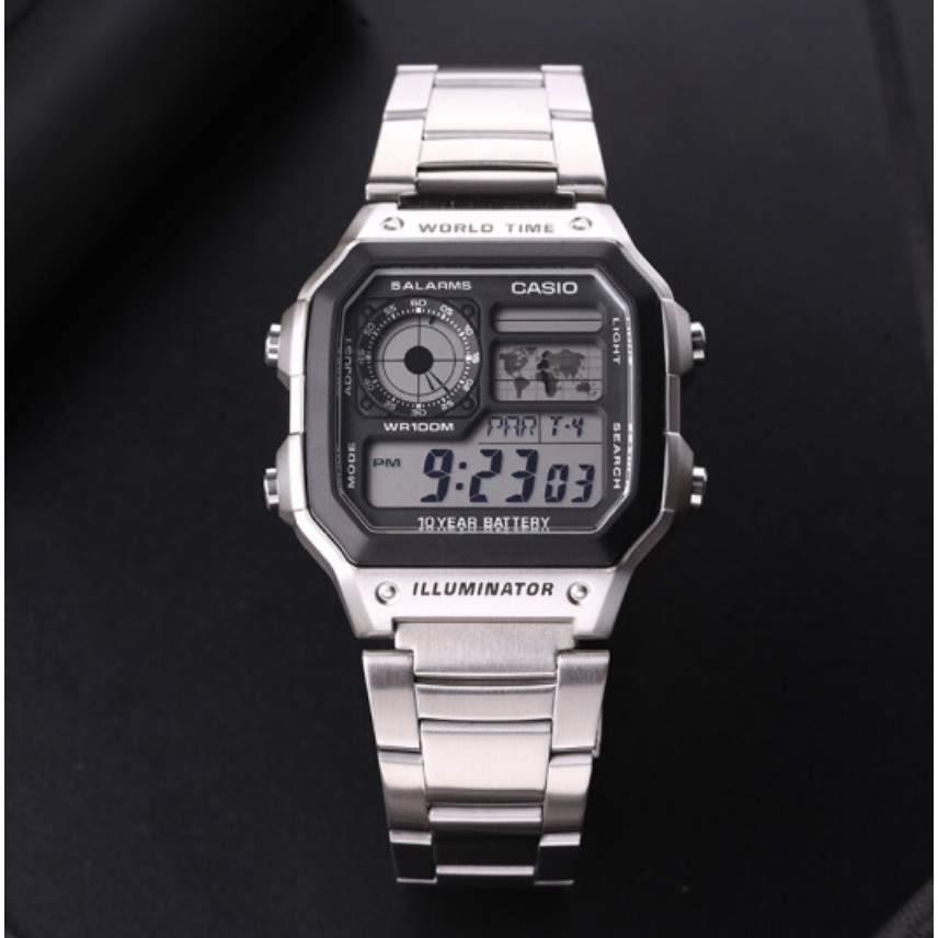 ภาพหน้าปกสินค้าพร้อมส่ง CASIO AE-1200WHD-1A (รับประกันศูนย์1 ปีเต็ม ) CASIOนาฬิกผู้ชายเตนเลสสตีล าแบตเตอรี่ 10 ปี จากร้าน henghengwatch บน Shopee