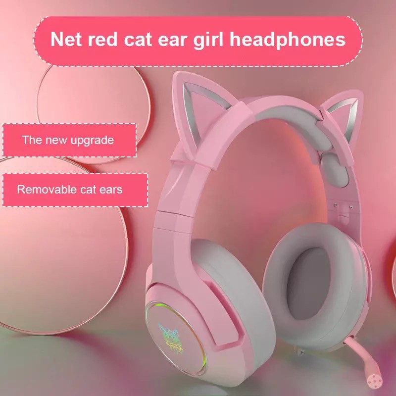 หูฟังเกม-onikuma-k9-rgb-3-5mm-gaming-headphone-สีชมพู-pink-edition-หูฟังเล่นเกม-หูฟัง-หูฟังเกมส์