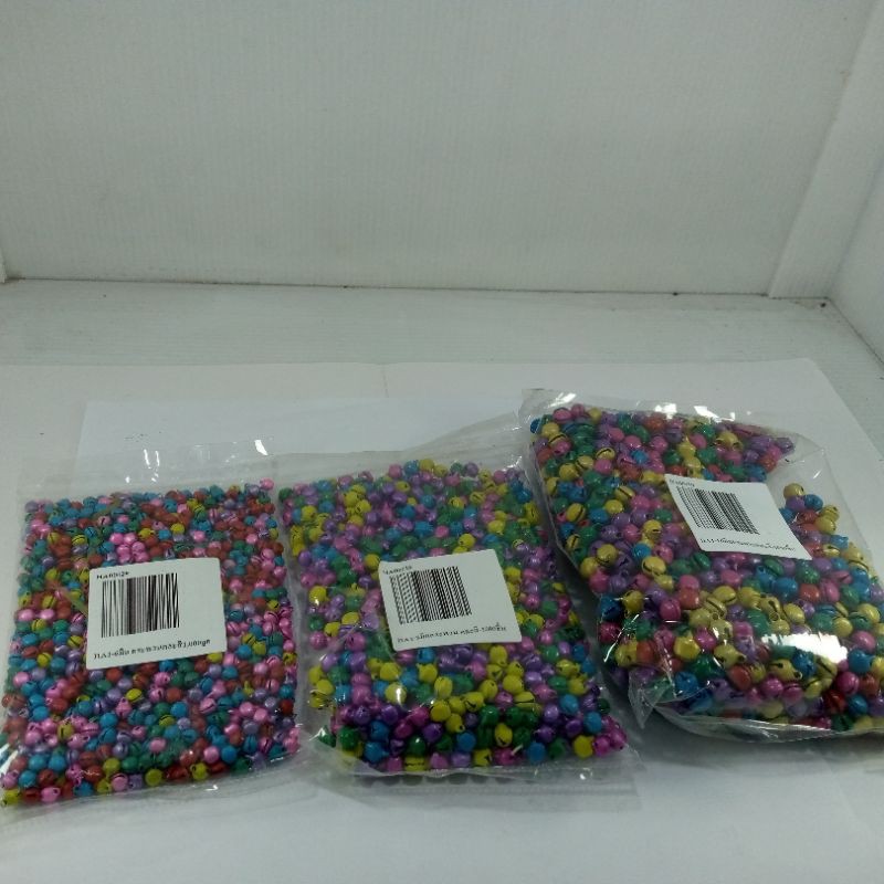 กระพรวนด้าน-6-mm-8-mm-10-mm-ขายยกถุง-970-1000-อัน-คละสี-ราคาถูก