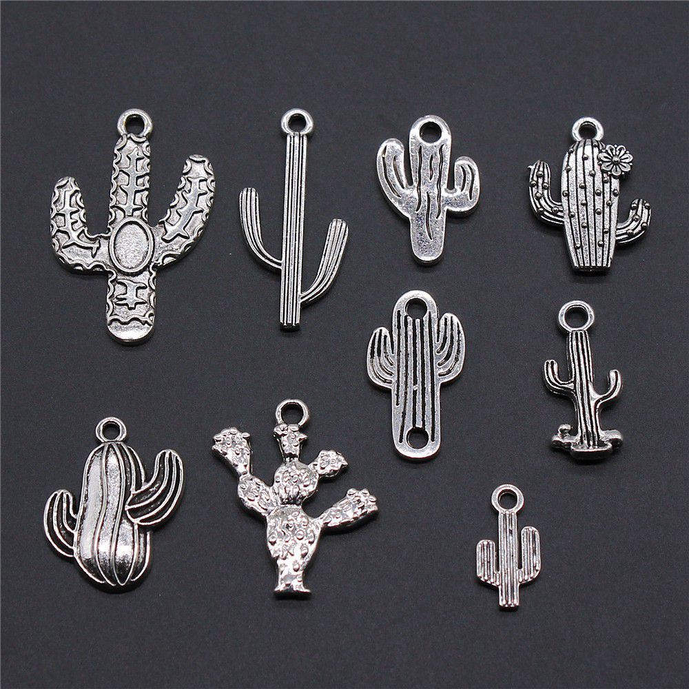 ภาพหน้าปกสินค้าCactus Charms Diy Fashion Jewelry Accessories Parts Craft Supplies Charms For Jewelry Making จากร้าน queenawu.th บน Shopee