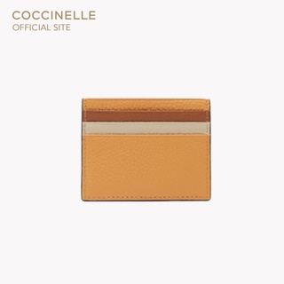 COCCINELLE METALLIC TRICOLOR Document Holder 129501 APRIC/CARA/SILK กระเป๋าใส่การ์ด