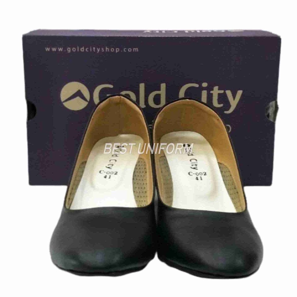 goldcity-รองเท้าคัชชูผู้หญิง-รองเท้านักศึกษา-รุ่น-c002-สีดำ