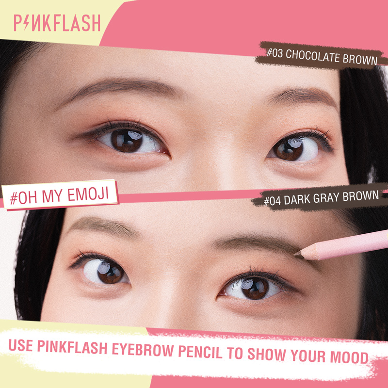 ภาพสินค้าPinkflash Ohmyemoji ดินสอเขียนคิ้ว กันน้ำ ติดทนนาน จากร้าน pinkflash.th บน Shopee ภาพที่ 4