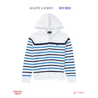 RALPH LAUREN STRIPED COTTON JERSEY HOODIE (BOY SIZE 8-20)