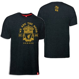 เช็คไซด์ก่อนสั่งซื้้อ!!!!!   เสื้อคอกลม ลิเวอร์พูล LFC-T-082   BK   ราคา 290 บาท   (สีดำ)