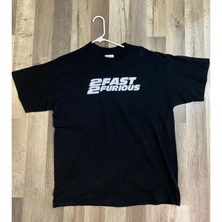 เสื้อยืดโอเวอร์ไซส์เสื้อยืด ลาย Y2K 2003 Fast And Furious Fast Furious แบบสองด้าน สไตล์วินเทจ 2021S-3XL