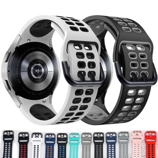 สายนาฬิกาข้อมือซิลิโคน สําหรับ Samsung Galaxy Watch 4 classic 46 มม. 42 มม. Samsung Galaxy Watch 4 44 มม. 40 มม.