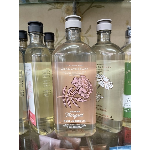 bath-amp-body-works-aromatherapy-soothing-marigold-rose-magnolia-body-wash-295ml-ของแท้