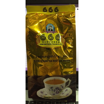 ชาผงซีลอนทองกวน-ตรา666since1942-บรรจุ-400-กรัม