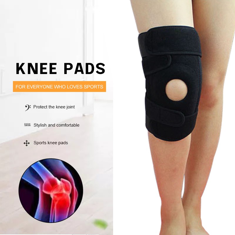 ภาพสินค้าปลอกรัดเข่า ที่รัดเข่า ซัพพอร์ตเข่า สายรัดเข่า Full Size พยุงเข่า สนับเข่าเล่นกีฬา ป้องกันอาการบาดเจ็บ Knee Support จากร้าน komi_home บน Shopee ภาพที่ 1