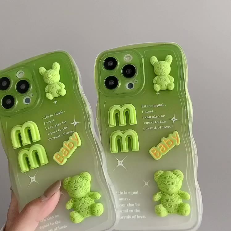 เคสโทรศัพท์มือถือ-แต่งตุ๊กตา-3d-ไล่โทนสี-สําหรับ-oppo-a16