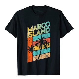 เสื้อยืดผ้าฝ้ายพรีเมี่ยม เสื้อยืด ผ้าฝ้าย พิมพ์ลาย Marco Island เหมาะกับวันหยุด สไตล์ฮิปฮอป สําหรับผู้ชาย ขายส่ง