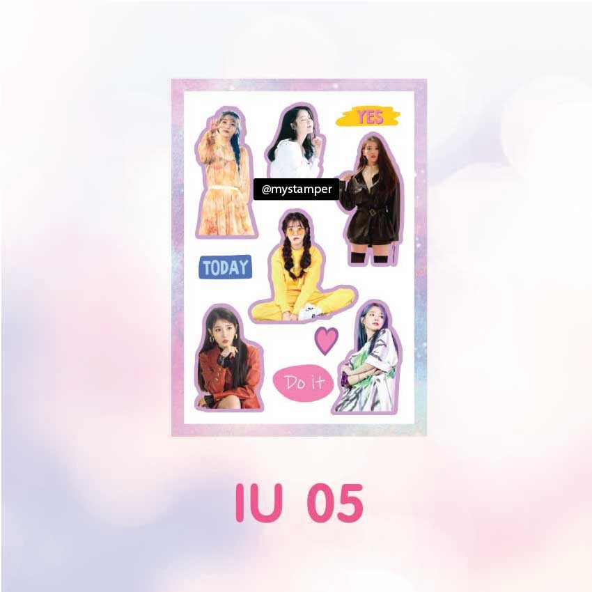 Sticker IU ไอยู size A6 (สั่งซื้อขั้นต่ำ50บาท คละแบบ คละลายได้ทั้งร้าน ...