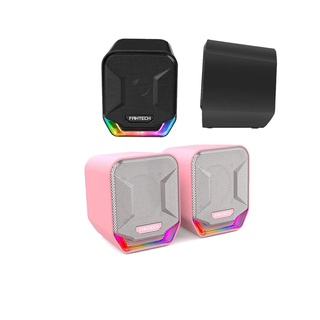 Fantech GS202 Sonar RGB Gaming Speaker Stereo ลำโพงคอมพิวเตอร์เกมมิ่ง [USB / 3.5mm Plug] - (Black,Pink)