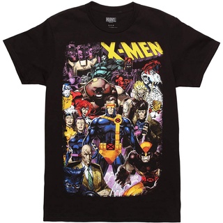 100%cotton เสื้อ ยืด ผ้า มัด ย้อม Mad Engine X-Men Comic Character Montage Adult T-Shirt men เสื้อ ยืด ผู้ชาย คอกลม โอเว